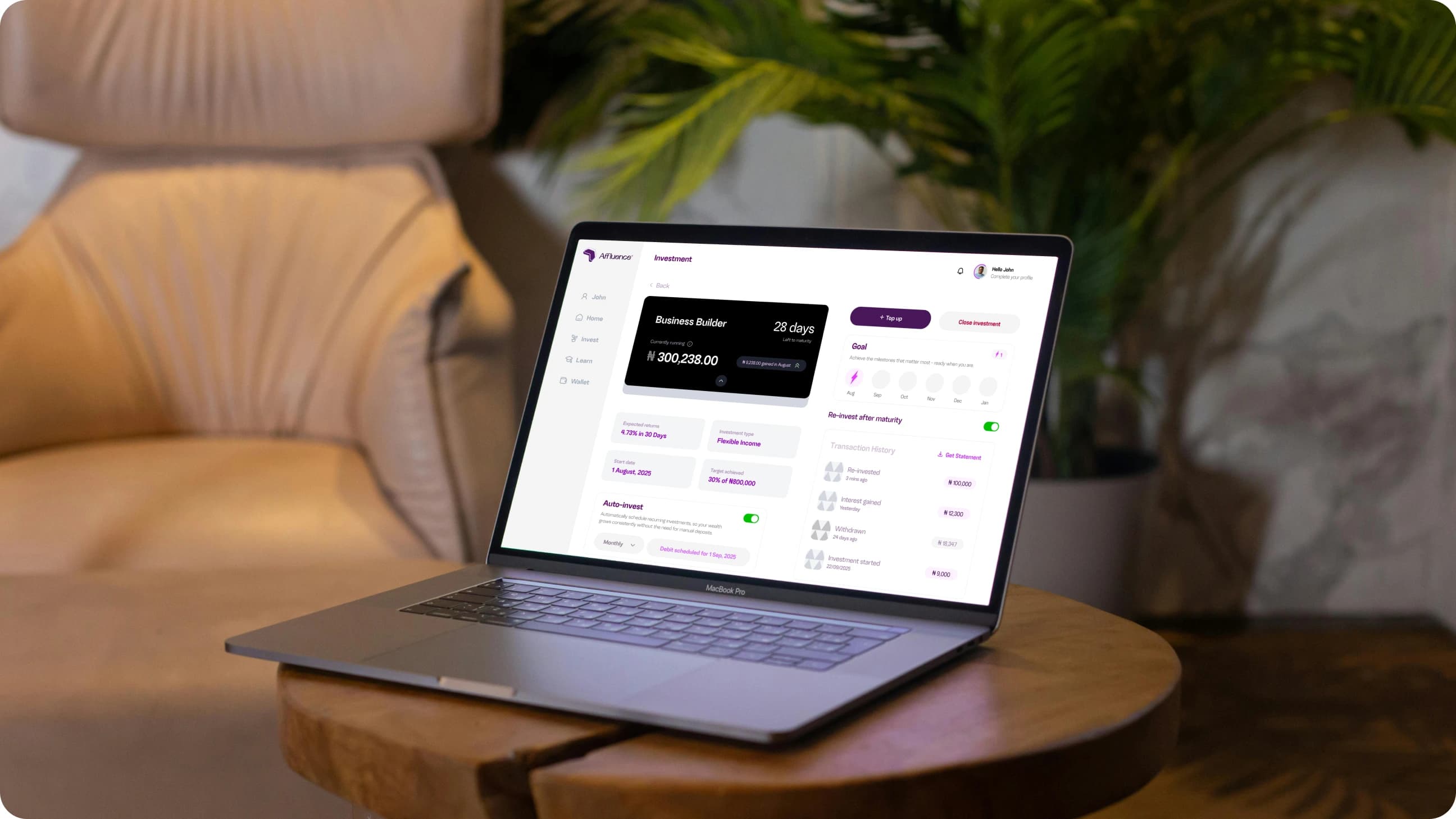 Business investment platform